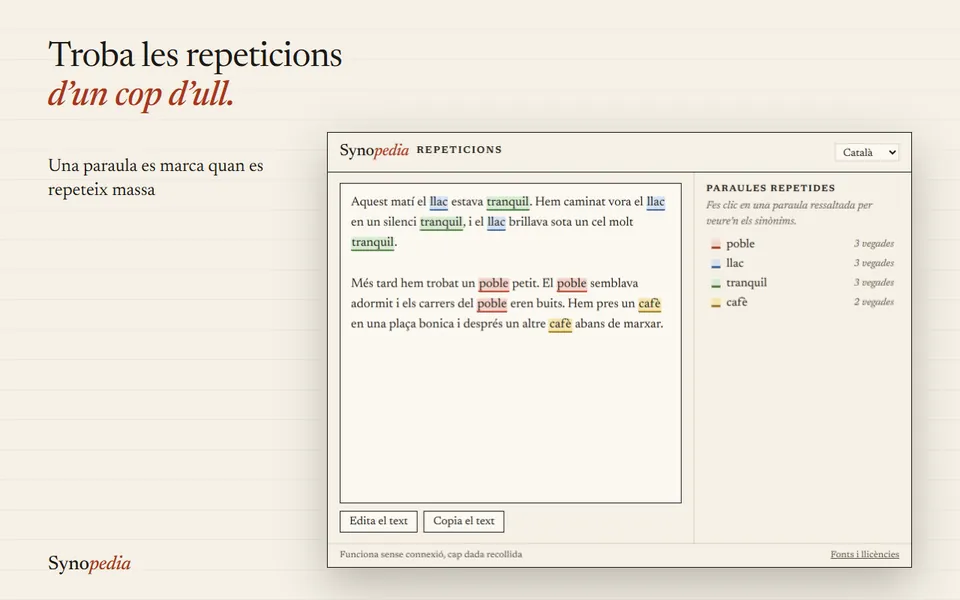 Synopedia – Detector De Repeticions