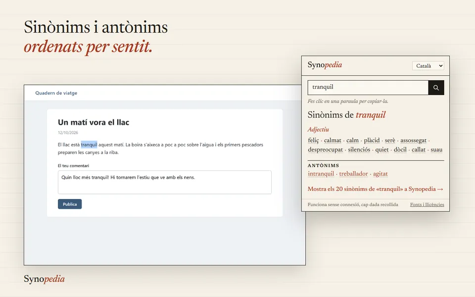 Synopedia – Sinònims & Antònims