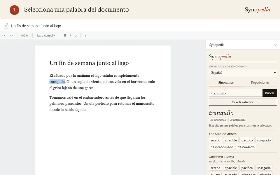 Selecciona una palabra