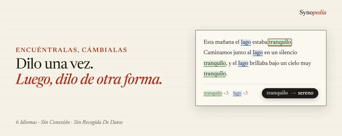 Synopedia – Detector De Repeticiones