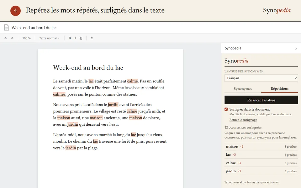 Les mots répétés, les plus gênants d’abord