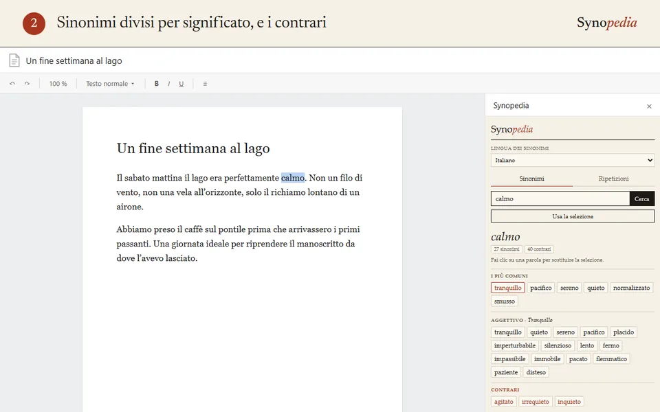 Synopedia per Google Docs