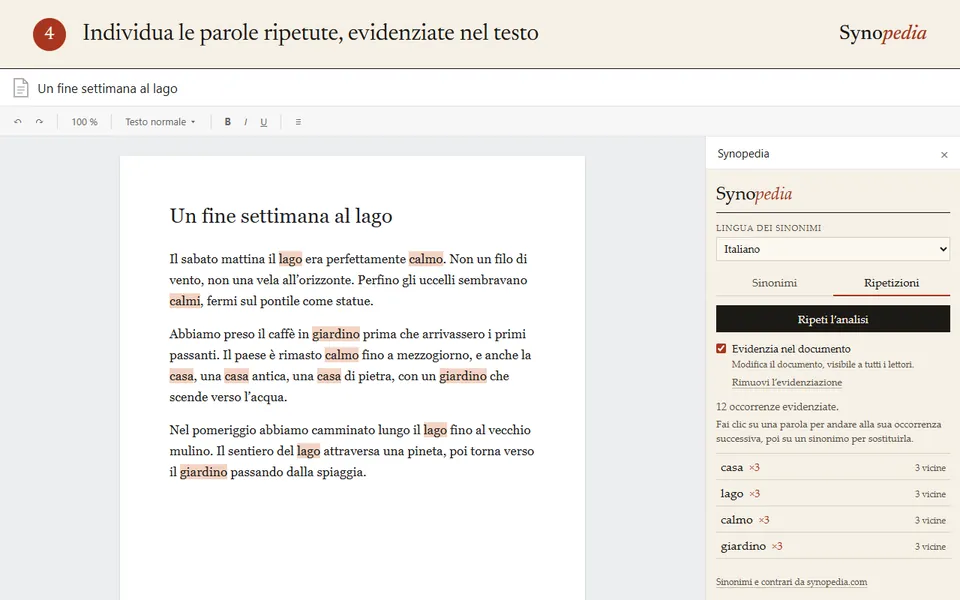 Le parole ripetute, le più fastidiose prima